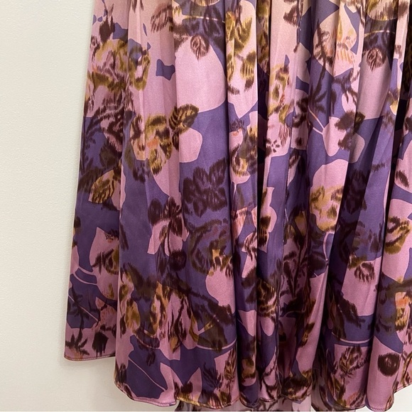 MARCIANO Silk dress halter neck woven open back summer festive pink yellow XS - Picture 7 of 12